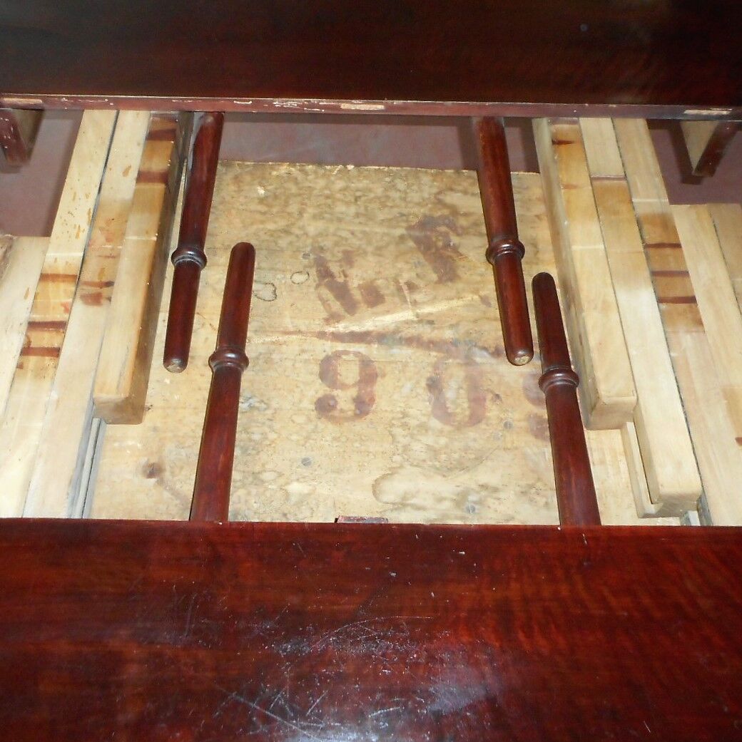 Table expandable deco solid mahogany