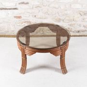 Vintage rattan coffee table