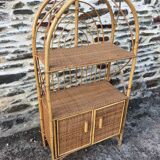 Rattan bookshelf