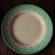 Set of 6 mismatched Art Deco red green yellow dinner plates Digoin