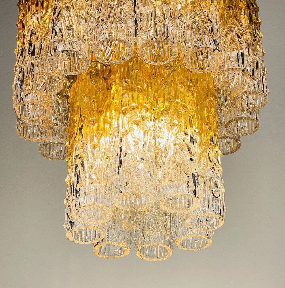 Murano glass chandelier Tronchi by Venini, Italy, 1960s