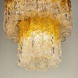 Murano glass chandelier Tronchi by Venini, Italy, 1960s