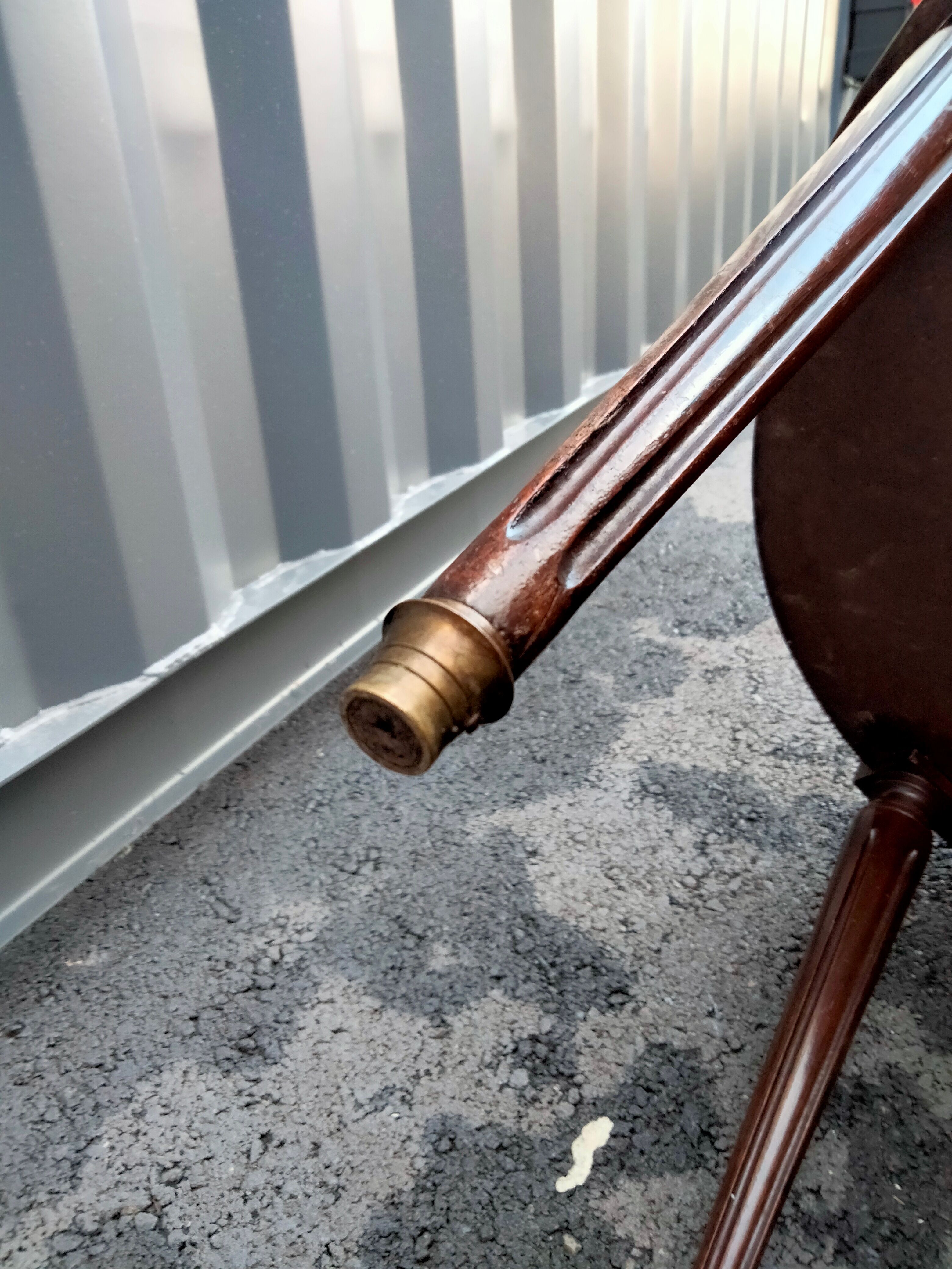 Coffee table hot water bottle marble top louis xvi old style