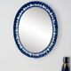 Antique mirror in porcelain from Italy - 64x50cm
