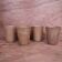 4 verres en grès Digoin