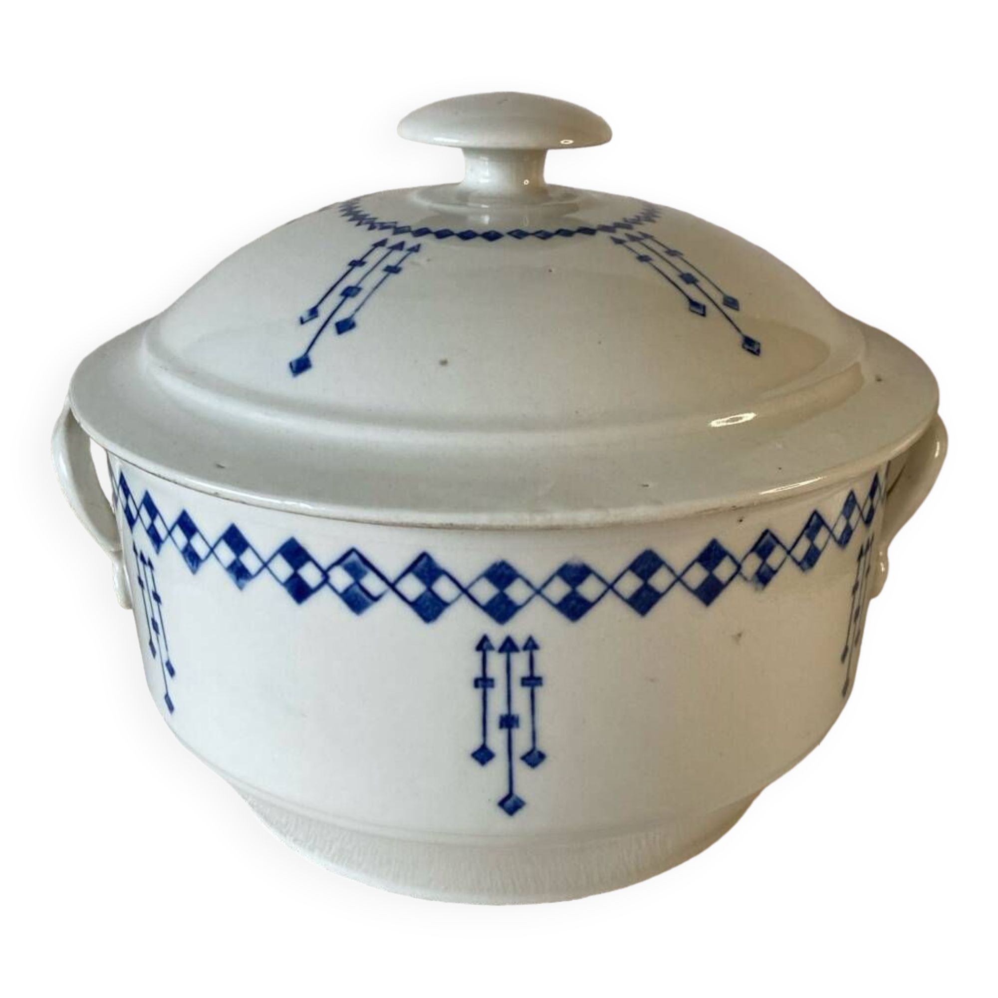 Large soup tureen / vegetable bowl / casserole dish Saint Uze - Art Deco