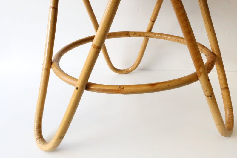 Nice rattan coffee table, vintage