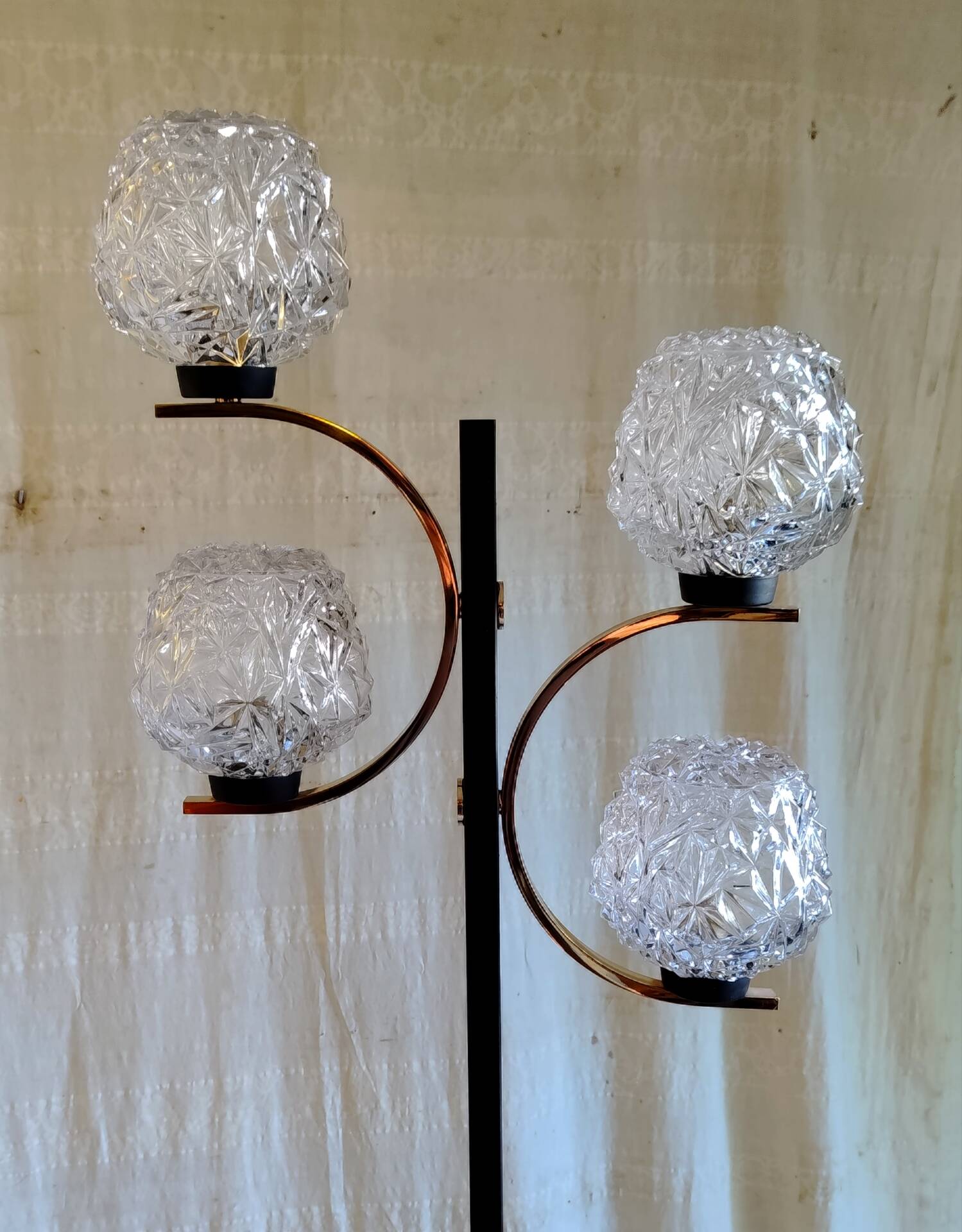 Lampadaire 4 feux style moderniste - années 50/60