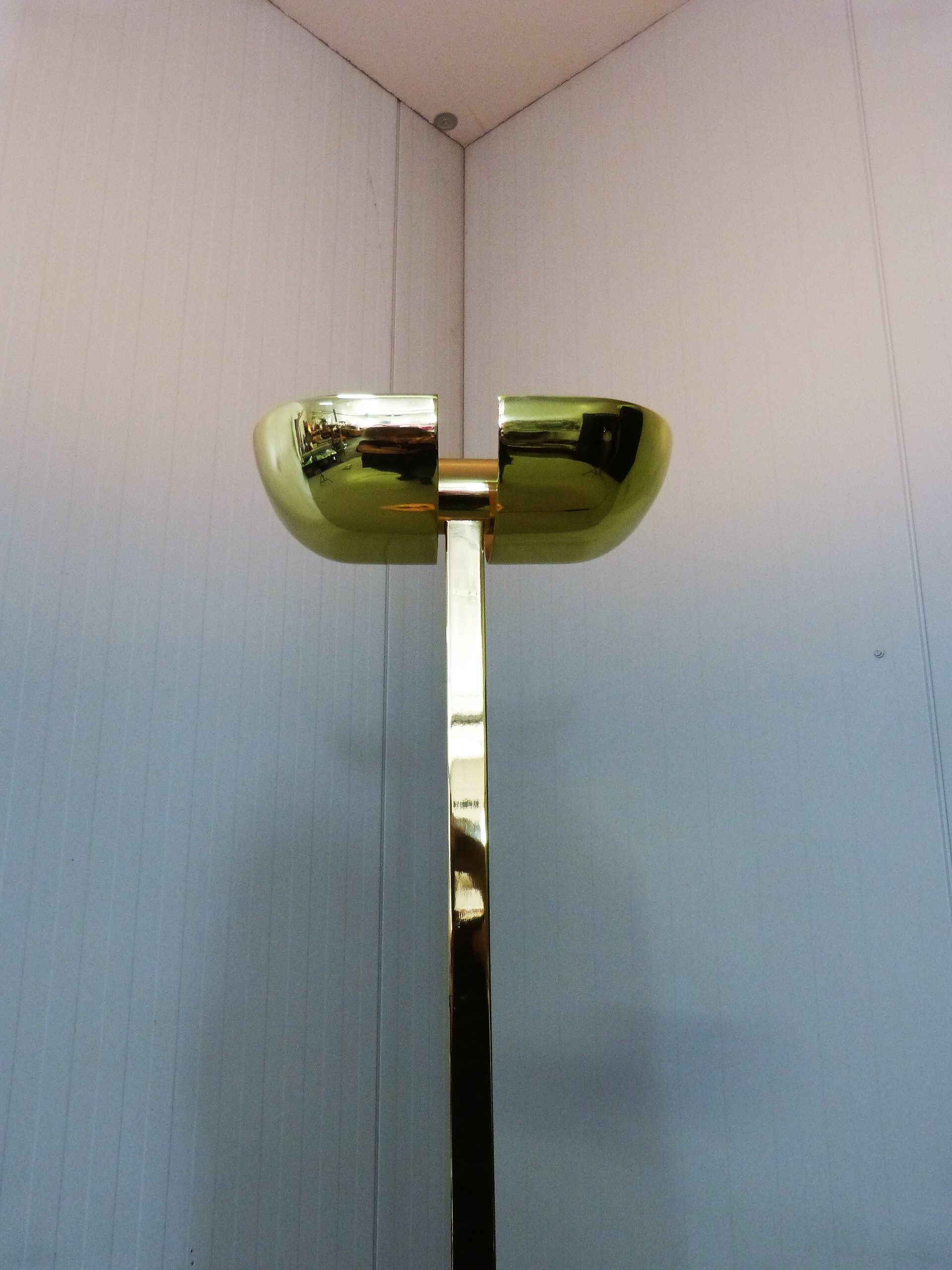 Brass floor lamp by Lumi italy 1970