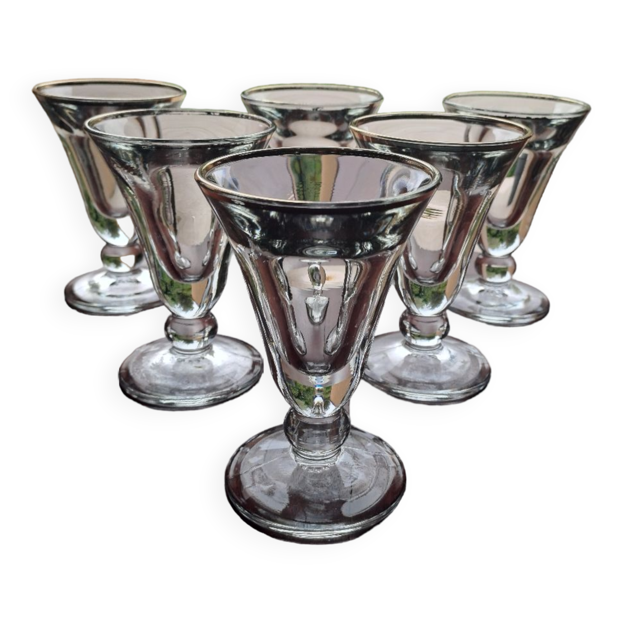 6 bistro glasses Clairey France