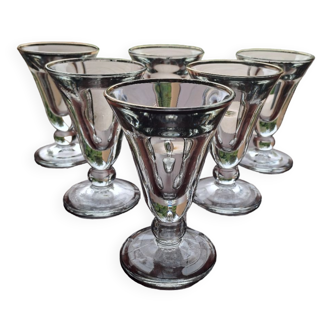 6 bistro glasses Clairey France