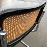 Cesca design chair b32 model in black and chrome