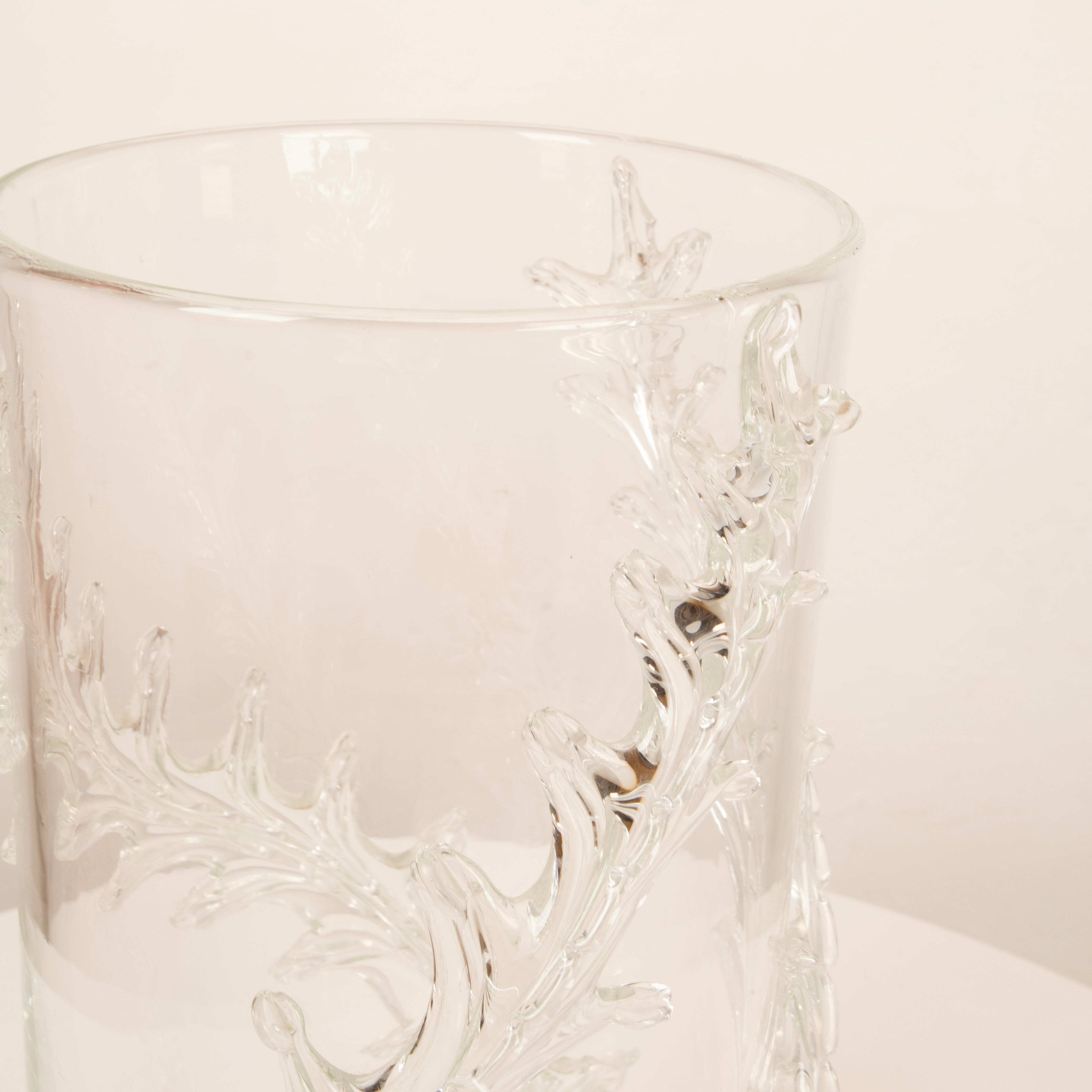 Rare monumental Piumato vase by Barovier & Toso, 1940s
