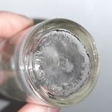 9 vintage thick glass spice bottles