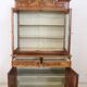 Antique sideboard in veined walnut, Italy, late 19th century