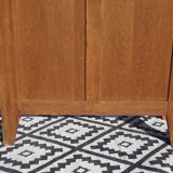 Glass library with rosewood marquetry in the Louis XV style.