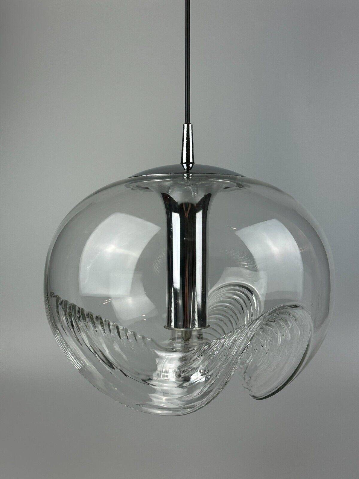 60s 70s ceiling lamp hanging lamp Peill & Putzler "Wave" Koch & Lowy Design