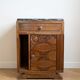 Art Deco bedside table in wood and marble