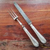 Christofle - Silver-plated carving service cutlery