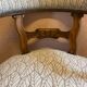 Fauteuil de bureau en noyer du XIX ème, entièrement garni et retapissé.