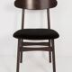 Black velvet armchair mid-century by Rajmund Halas, Poland, 1960.
