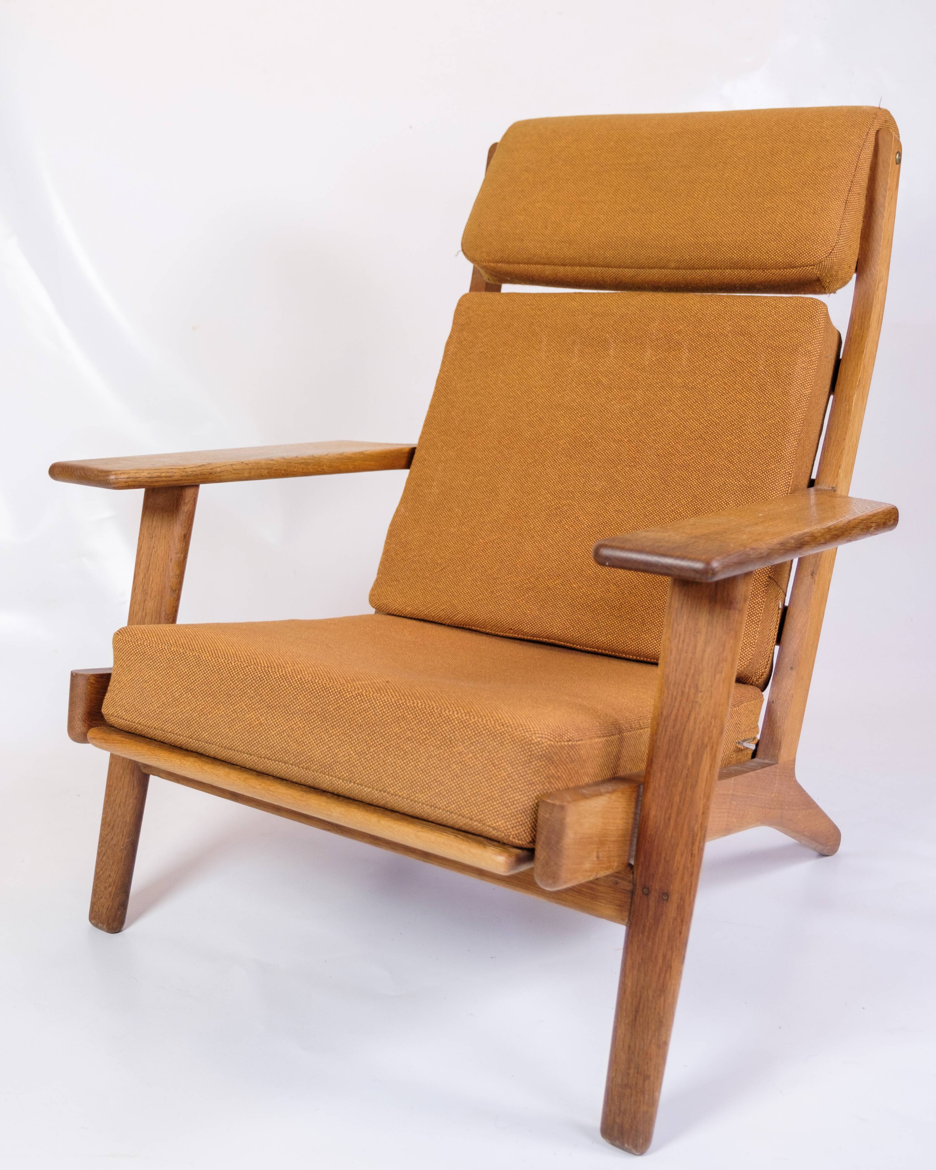 Armchair Model GE290a With High Back Made In Oak By Hans J. Wegner