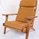 Armchair Model GE290a With High Back Made In Oak By Hans J. Wegner