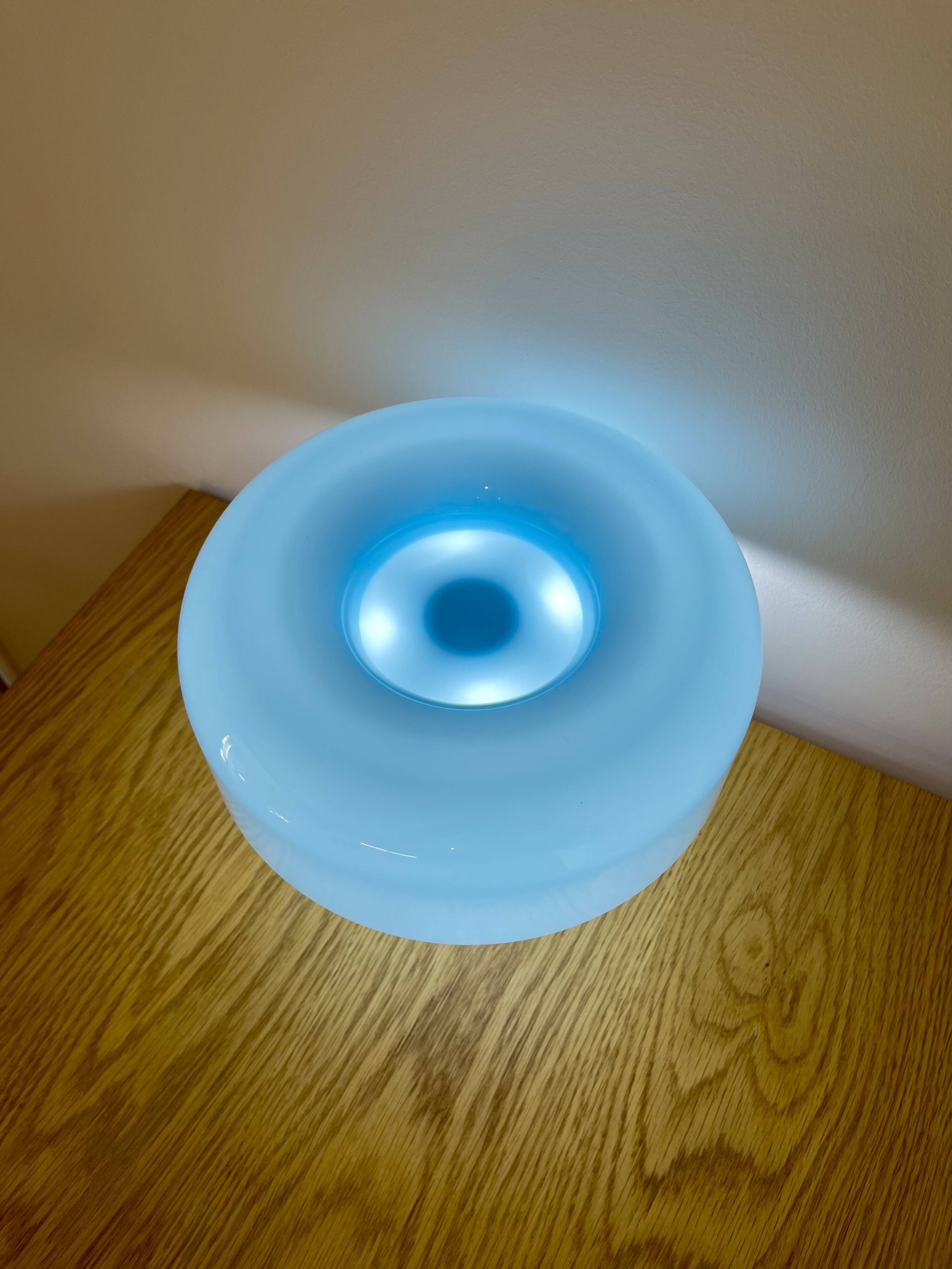 Vintage 70s Lamp - Blue - One size