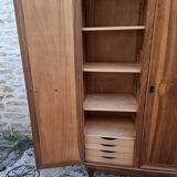 3-door walnut wardrobe