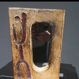 Ceramic mirror, Palissy, Vallauris