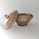 Small glazed stoneware tureen