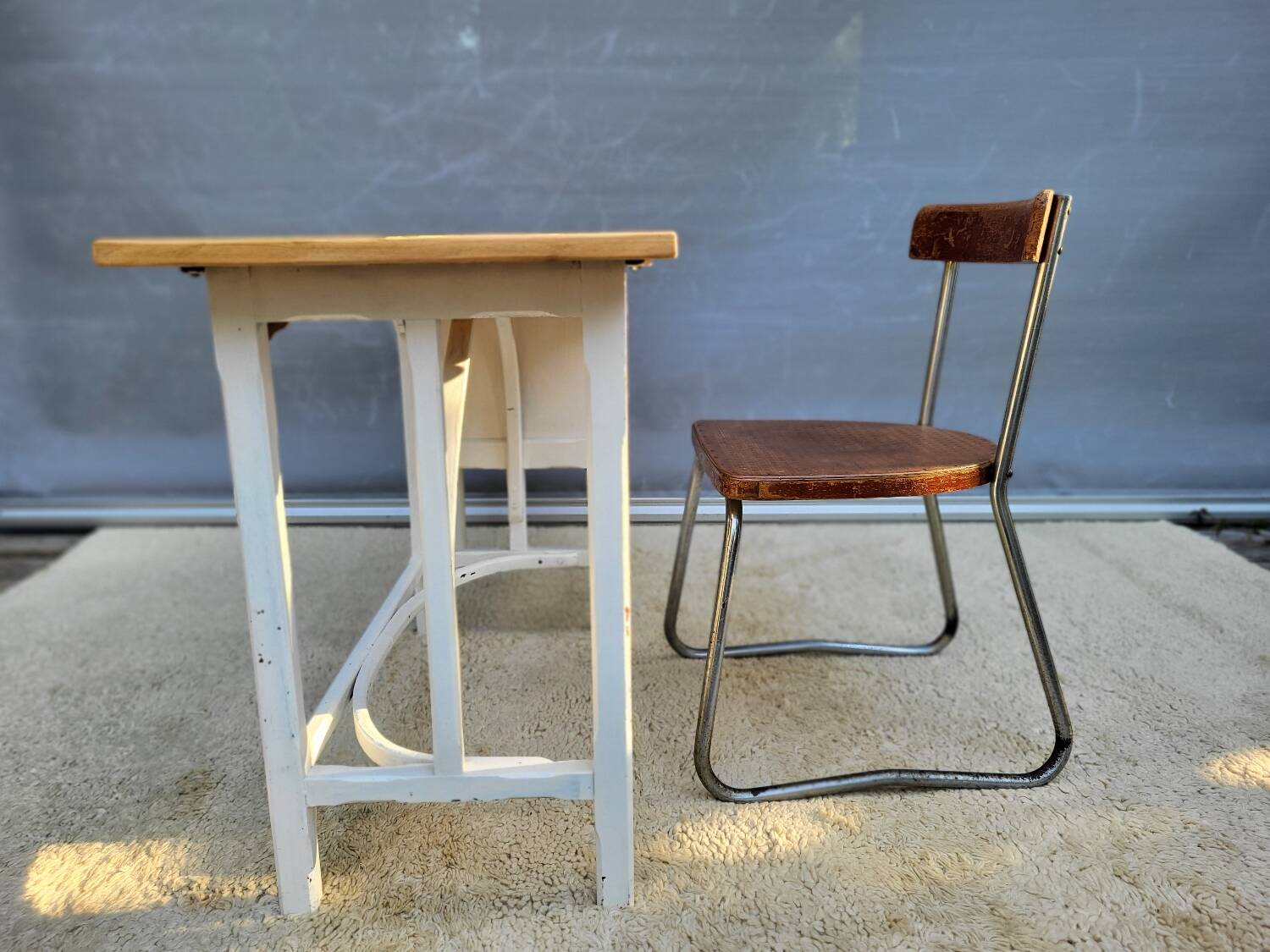 Bureau enfant Baumann et chaise Bauhaus