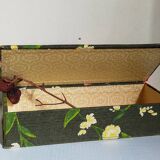 Box padded with old fabric