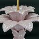 Lampe Palmier en céramique rose nacrée, Italie, circa 1960