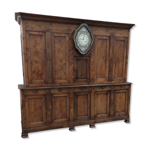 buffet en orme 2 corps - portes tiroirs