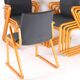 Suite de 8 chaises bois et tissu