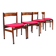 4 rosewood chairs Gianfranco Frattini model 107