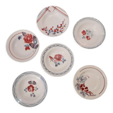 6 hollow plates Sarreguemines and Badonviller