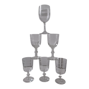 Lot de 6 verres à vin
