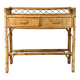 Vintage bamboo and rattan desk