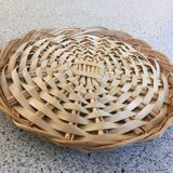 Cheese platter or vintage wicker cake dish