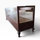 Comptoir de magasin/vitrine/présentoir vintage en bois