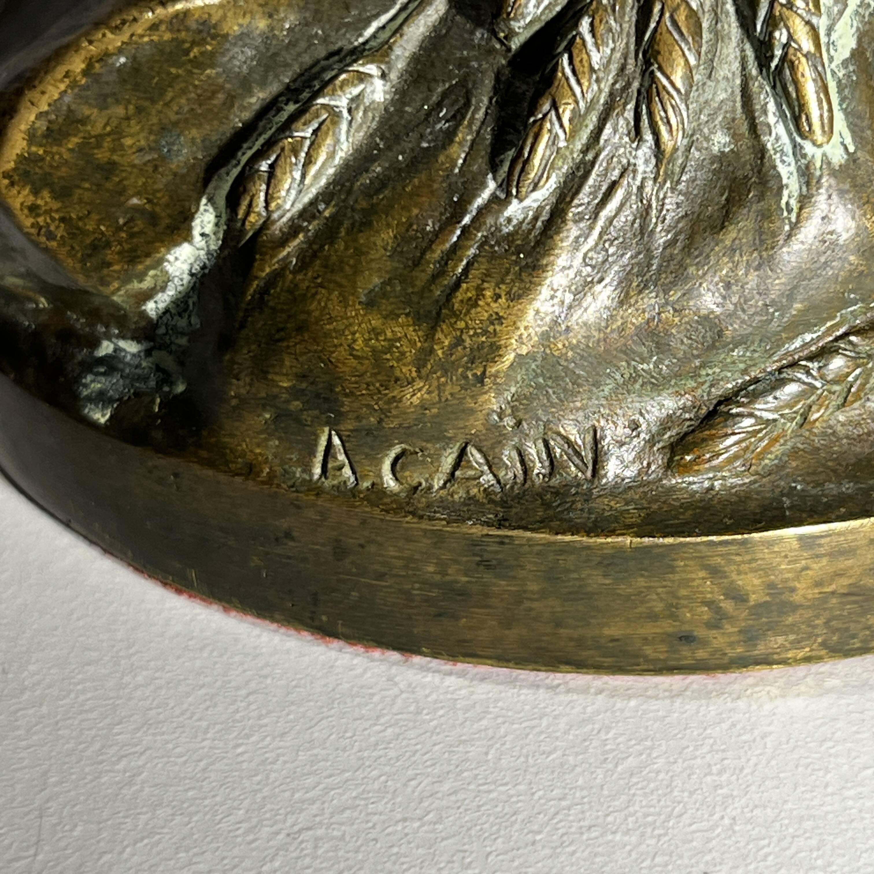 French bronze rooster sculpture, 19th century