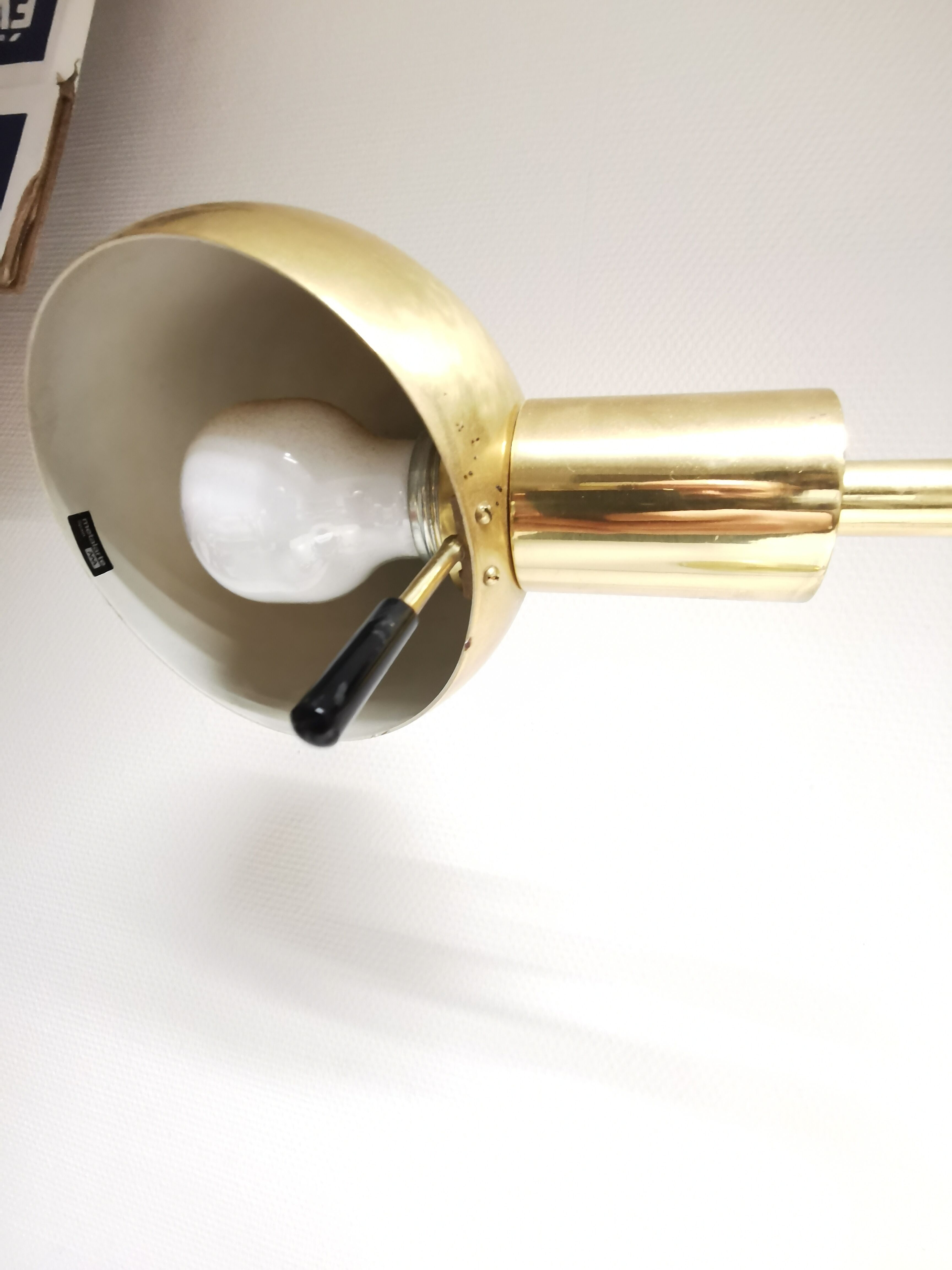 Adjustable brass floor lamp by Metalarte for Hansen, Spain, 1960s