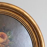 Set of 3 paintings bouquet of flowers