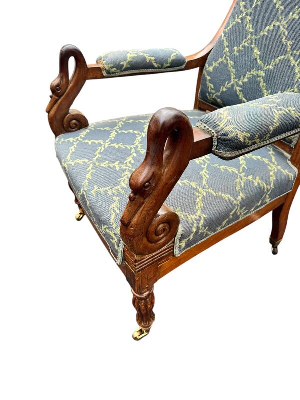 Fauteuil Voltaire ''col de cygne'' – XIXe siècle