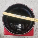 Large BAY Keramik Floor Vase 45 cm Red Vintage West Germany Bodo Mans