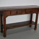 Antique French Rustic Farmhouse Oak Side Table, 19th Century