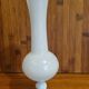 Vase vintage en opaline blanche 23 cm