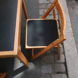 Dining table set and 4 chairs 80s